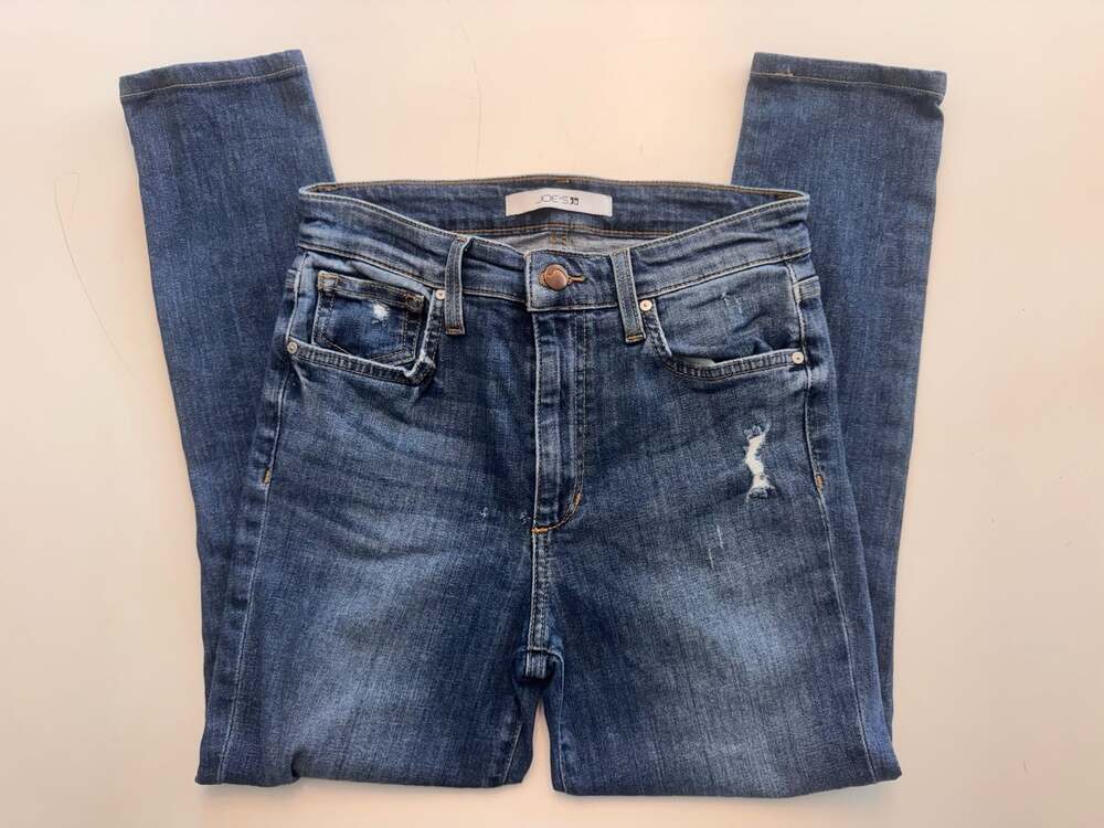 Joe's Jeans High Rise Skinny Ankle Distressed Jeans Size 26